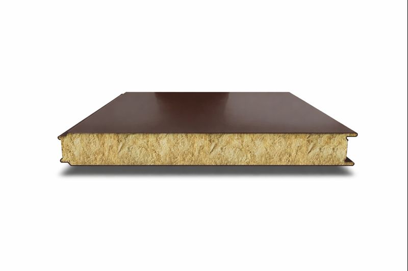 Гладкие сэндвич-панели с минеральной ватой 1200 мм 200 мм 0.5/0.5 RAL8017